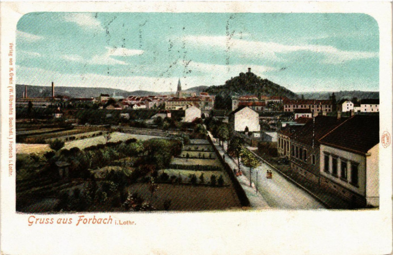 Carte postale ancienne Gruss aus Forbach i. Lothr. à Forbach