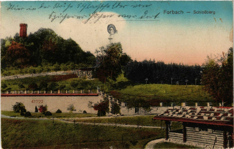 Carte postale ancienne Forbach - Schlossberg à Forbach