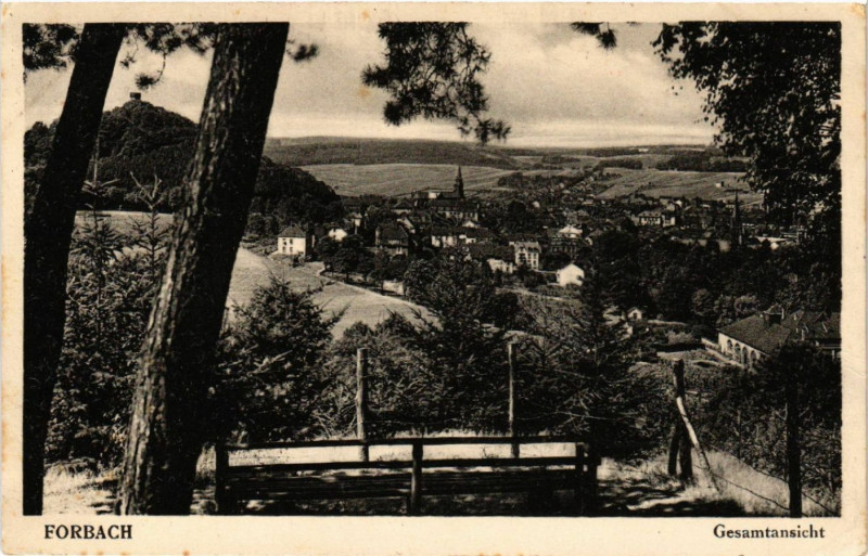 Carte postale ancienne Forbach - Gesamtansicht à Forbach