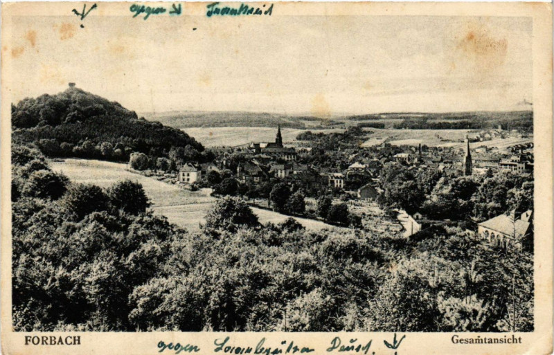 Carte postale ancienne Forbach - Gesamtansicht à Forbach