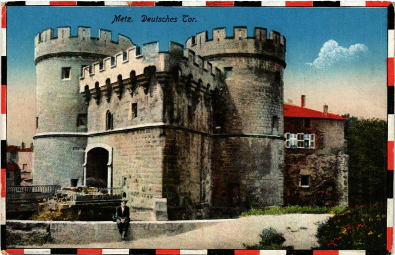 Carte postale ancienne Metz - Deutsches Tor à Metz