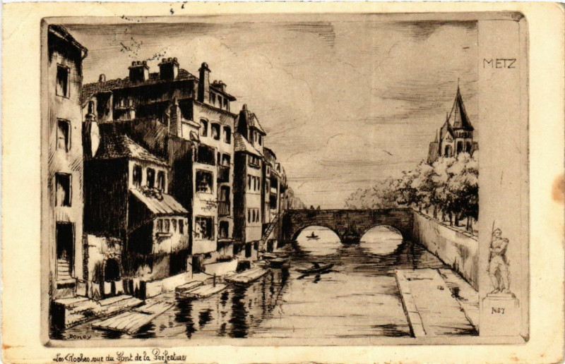 Carte postale ancienne Les Rocheo du Pont de la Prefecture