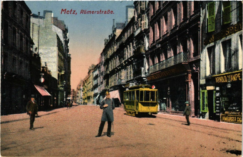 Carte postale ancienne Metz - Romerstrasse à Metz