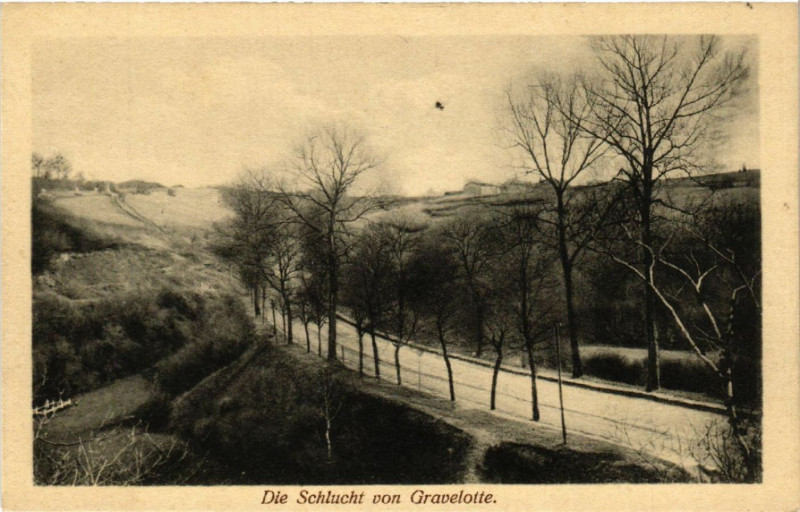 Carte postale ancienne Die Schlucht von Gravelotte à Gravelotte