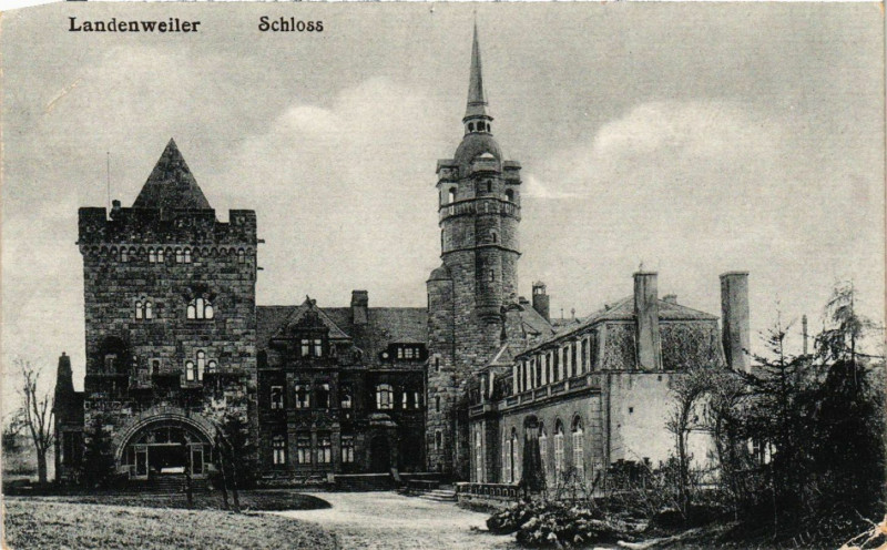 Carte postale ancienne Landenweiler - Schloss