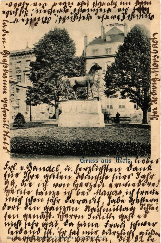 Carte postale ancienne Gruss aus Metz à Metz