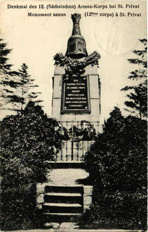 Carte postale ancienne Denkmal des 12 Armée-Korps bei Saint-Privat