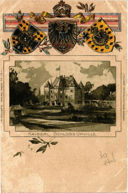 Carte postale ancienne Kaiserl Schloss Urville