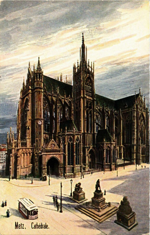 Carte postale ancienne Metz Cathedrale à Metz