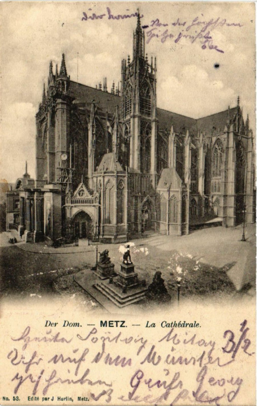 Carte postale ancienne Der Dom - Metz à Metz