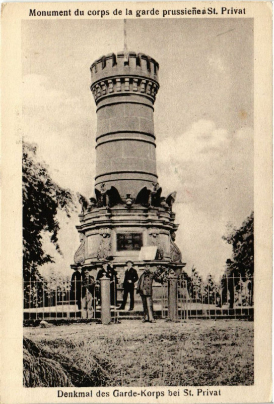 Carte postale ancienne Denkmal des Garde-Corps bei Saint-Privat