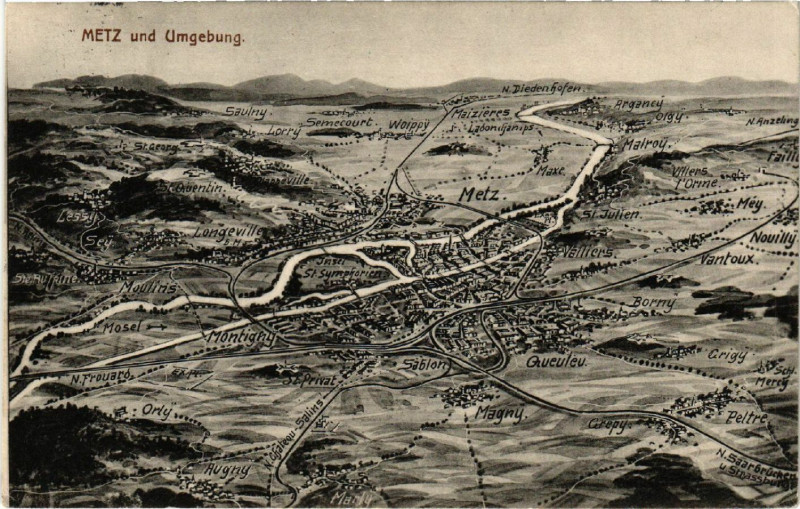 Carte postale ancienne Metz und Umgebung à Metz