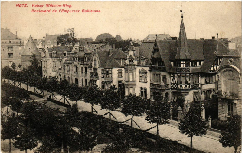 Carte postale ancienne Metz Kaiser Wilhelm-Ring à Metz
