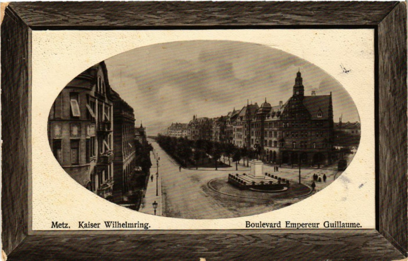 Carte postale ancienne Metz Kaiser Wilhelmring à Metz