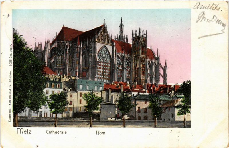 Carte postale ancienne Metz - Cathedrale - Dom à Metz