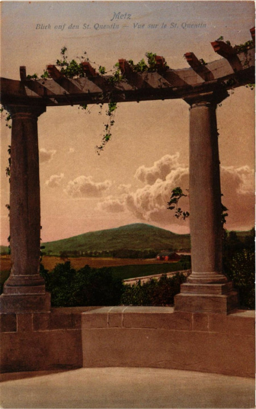 Carte postale ancienne Metz Blick auf den Saint-Quentin à Metz