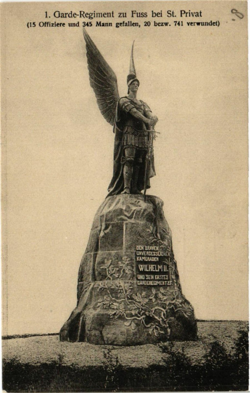 Carte postale ancienne 1. Garde-Regiment zu Fuss bei Saint-Privat
