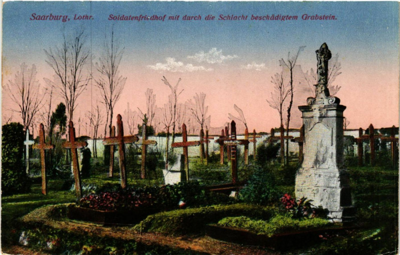 Carte postale ancienne Sarrebourg - Saarburg i. L. - Soldatenfriedhof à Sarrebourg