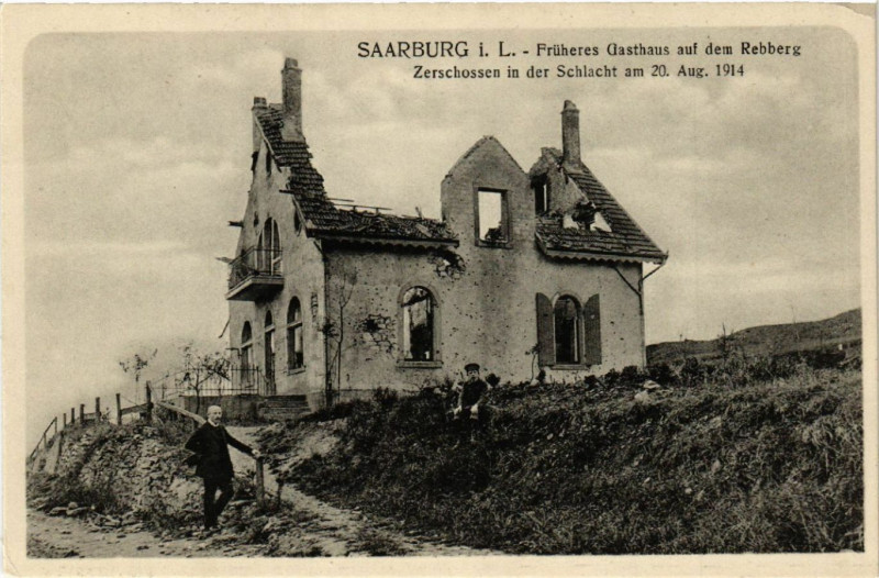 Carte postale ancienne Sarrebourg - Saarburg i. L. - Fruheres Gasthaus aud dem Rebberg à Sarrebourg