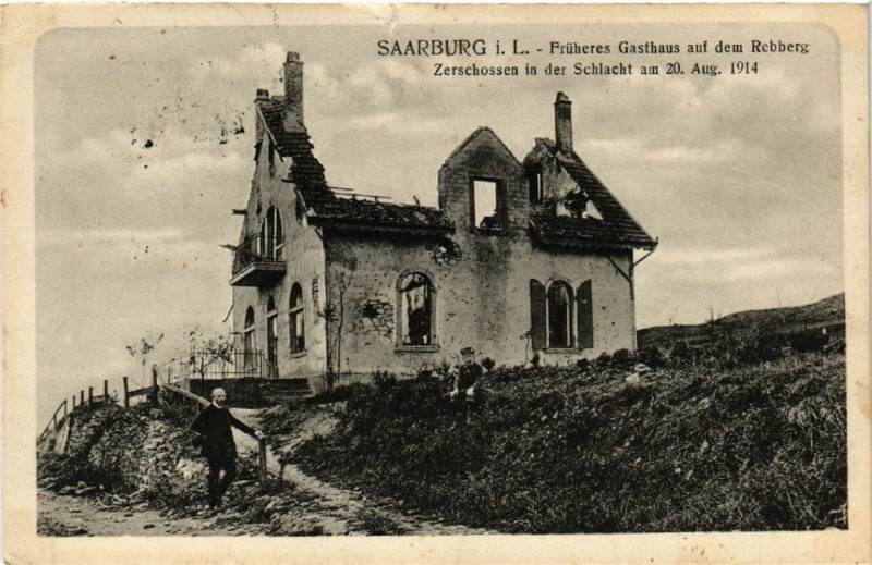 Carte postale ancienne Sarrebourg - Saarburg i. L. - Fruheres Gasthaus aud dem Rebberg à Sarrebourg