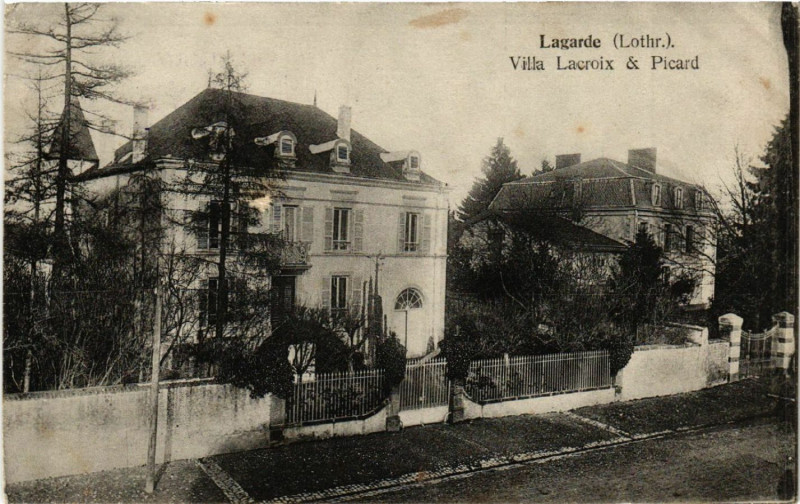 Carte postale ancienne Lagarde - Villa Lacroix & Picard à Lagarde
