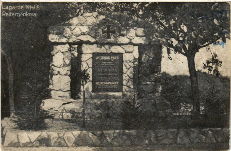 Carte postale ancienne Lagarde - Reiterdenkmal - 1914-15 à Lagarde