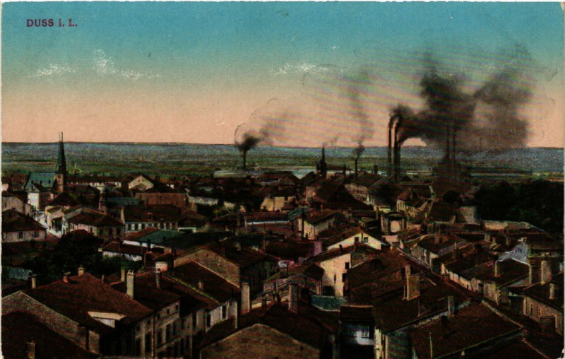 Carte postale ancienne Dieuze - Duss i. L. - Vue - Panorama à Dieuze