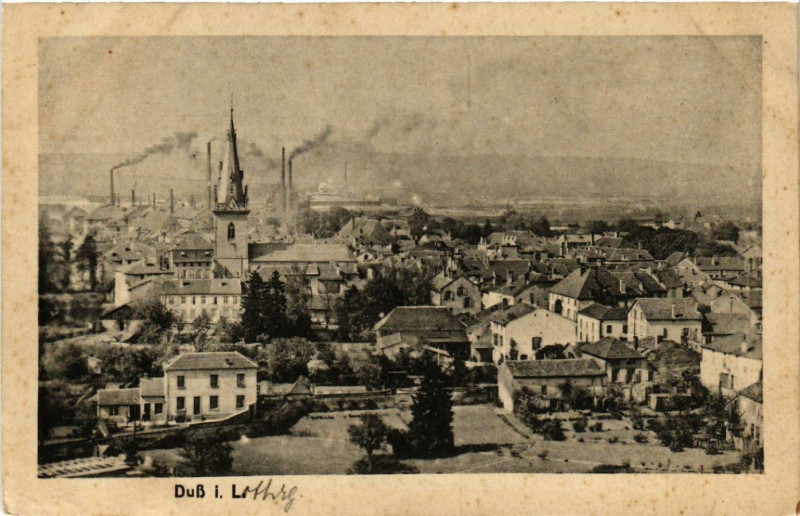 Carte postale ancienne Dieuze - Duss i. L. - Vue - Panorama à Dieuze