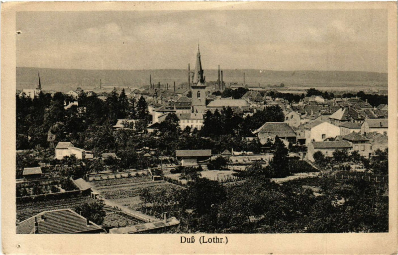 Carte postale ancienne Dieuze - Duss i. L. - Vue - Panorama à Dieuze