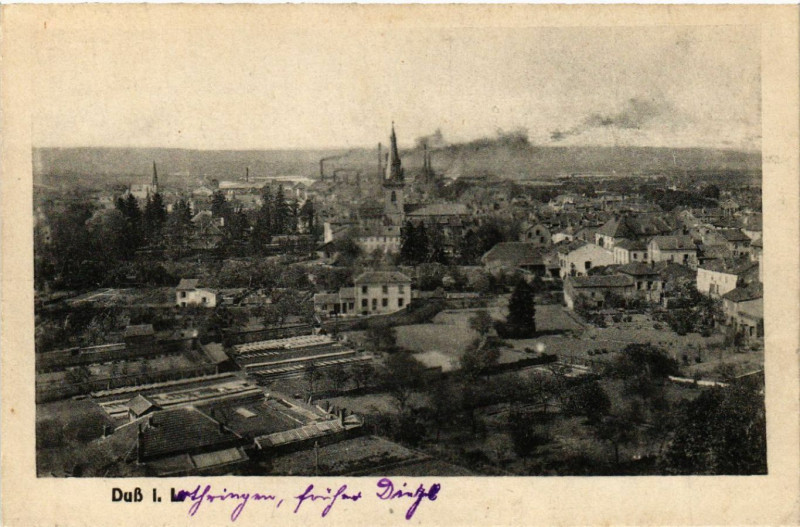 Carte postale ancienne Dieuze - Duss i. L. - Vue - Panorama à Dieuze