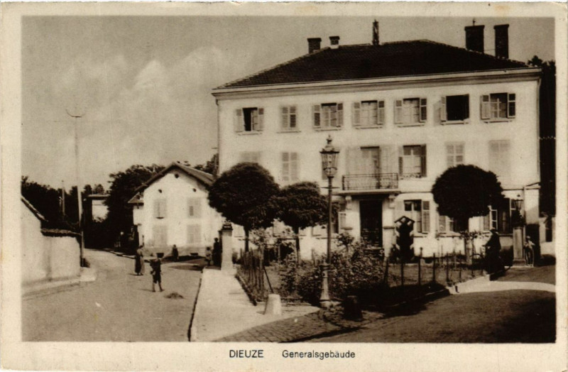 Carte postale ancienne Dieuze - Duss i. L. - généralsgebaude à Dieuze