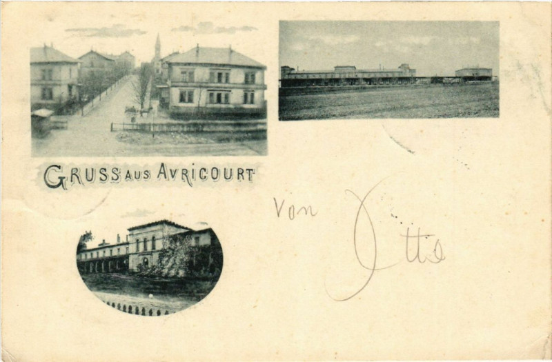 Carte postale ancienne Avricourt - Scenes à Avricourt
