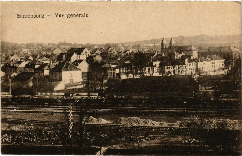 Carte postale ancienne Sarrebourg - Vue générale à Sarrebourg