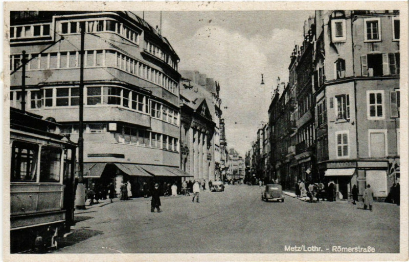 Carte postale ancienne METZ/Lothr - Romerstrasse à Metz