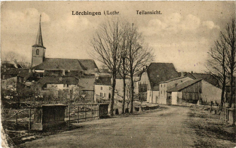 Carte postale ancienne Lorchingen - Teilansicht