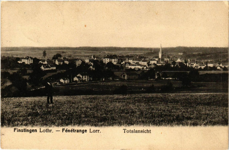Carte postale ancienne Finstingen Lothr. - Fenetrange Lorr. Totalansicht à Fénétrange