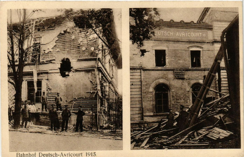 Carte postale ancienne Bahnhof Deutsch-Avricourt à Avricourt
