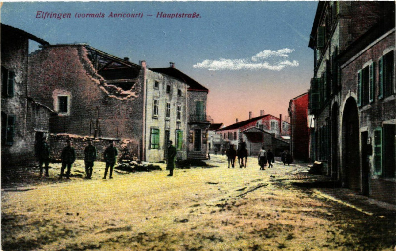 Carte postale ancienne Elfringen - Hauptstrasse