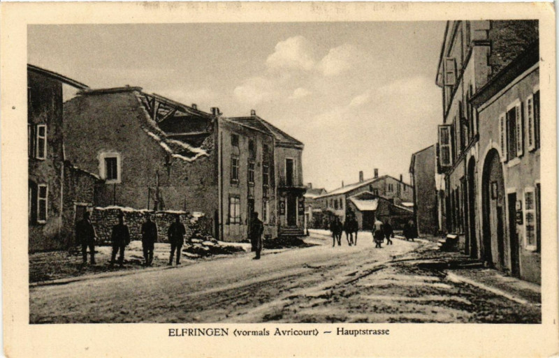 Carte postale ancienne Elfringen - Haupstrasse