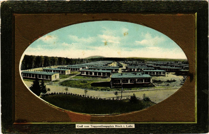 Carte postale ancienne Gruss vom Truppenubungsplatz Bitsch