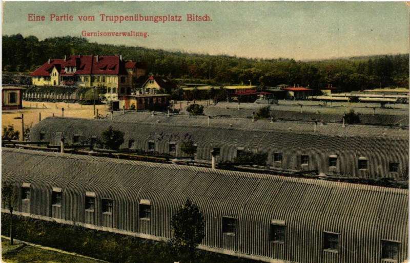 Carte postale ancienne Eine Partie vom Truppenubungsplatz Bitsch