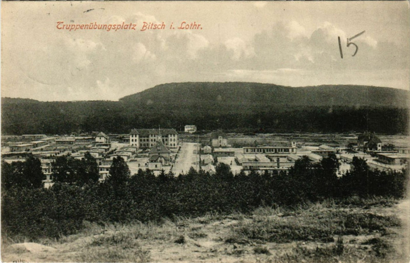 Carte postale ancienne Truppenubungsplatz Bitsch i. Lothr.