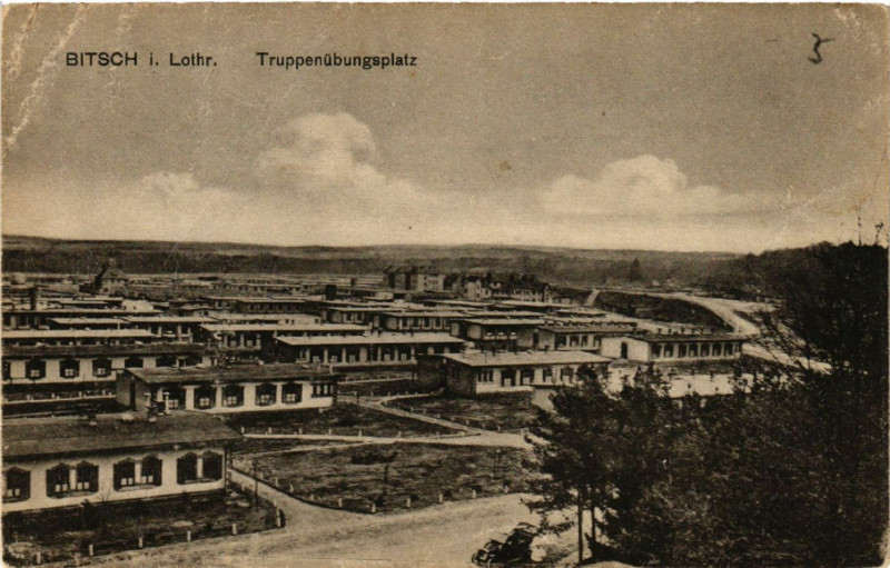 Carte postale ancienne Bitsch i. Lothr. Truppenubungsplatz