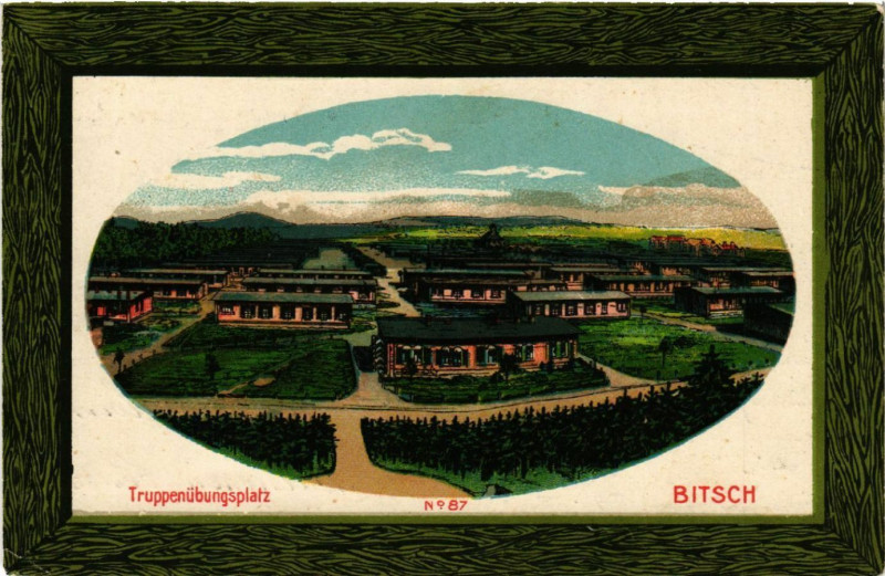 Carte postale ancienne Truppenubungsplatz - Bitsch