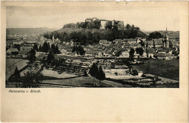 Carte postale ancienne Panorama von Bitsch