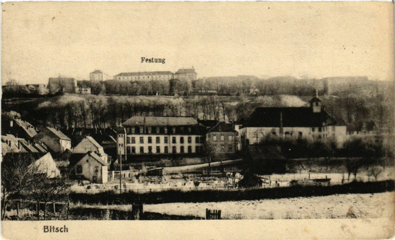 Carte postale ancienne Festung - Bitsch