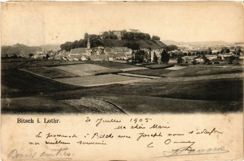 Carte postale ancienne Bitsch Lothr.