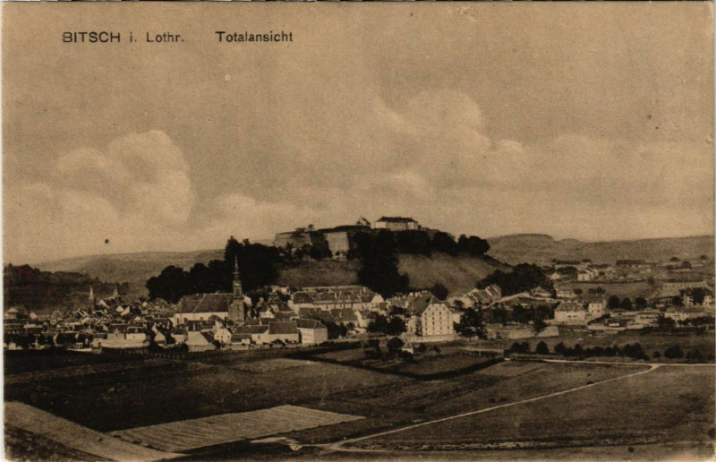 Carte postale ancienne Bitsch i. Lothringen - Totalansicht