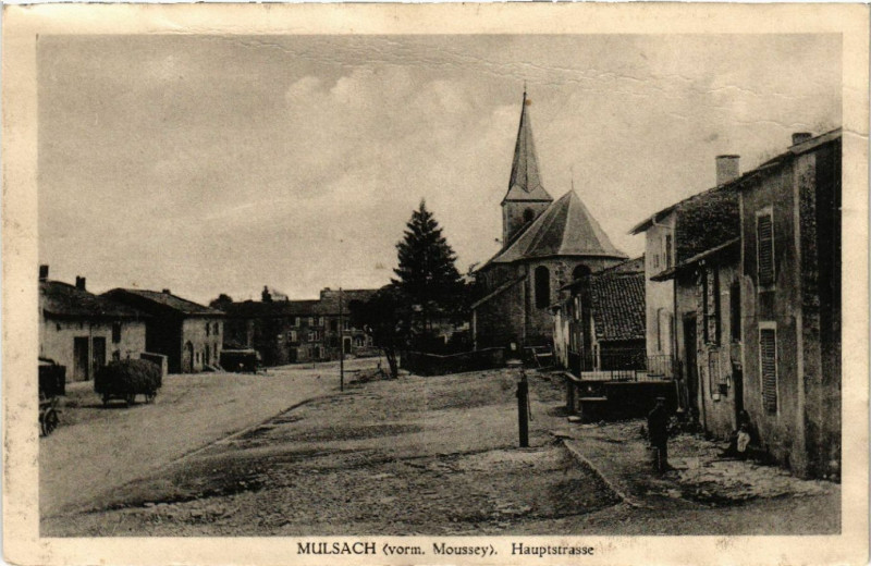 Carte postale ancienne Mulsach - Hauptrstrasse