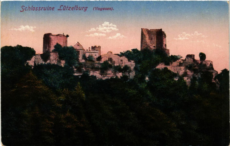 Carte postale ancienne Schlossruine Lutzelburg